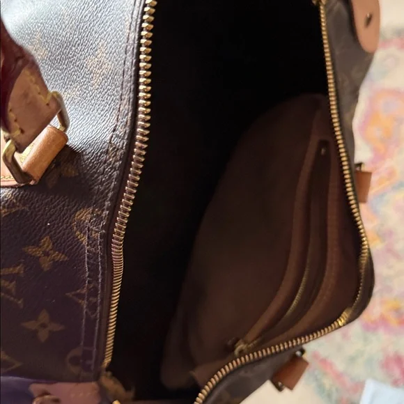 Louis Vuitton Monogram Speedy 35 Satchel - Brown & Tan - Picture 14 of 17